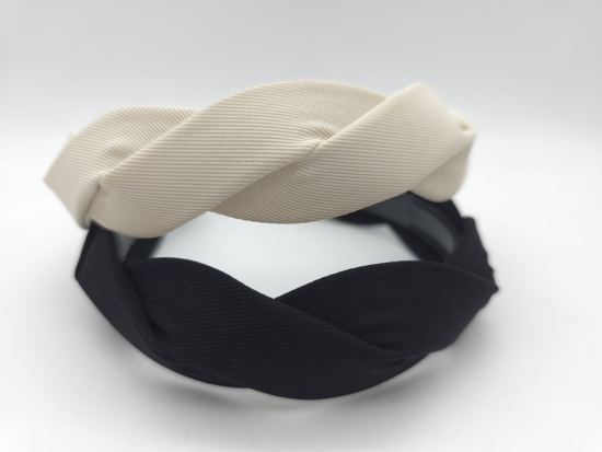 Preview: Stoff Haarreifen geflochten